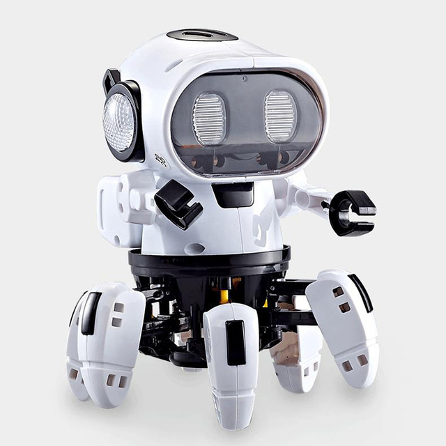 Podświetlana zabawka Robot Climb Octopus - pająk robot, 6 pazurów, akustyczno-optyczne, automatyczny pojazd, prezent dla dzieci - Wianko - 4