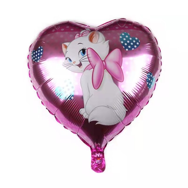 20 sztuk Disney Cartoon Marie Cat różowe lateksowe balony dekoracyjne na przyjęcie urodzinowe - Wianko - 2