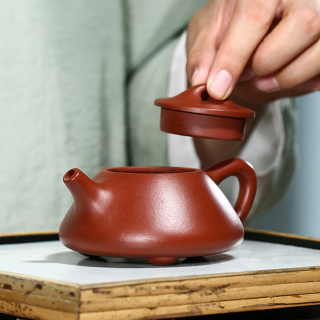 Dzbanek do herbaty Yixing fioletowy gliniany 190ml z filtreksem - Wianko - 10
