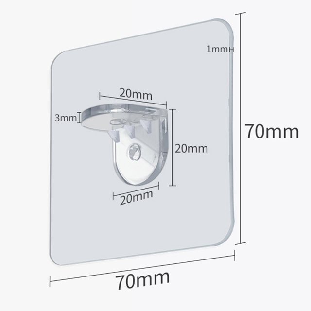 Wspornik półki klej plastikowe - zestaw 4/8 sztuk dla szafek i ścian w kuchni i łazience - Wianko - 10