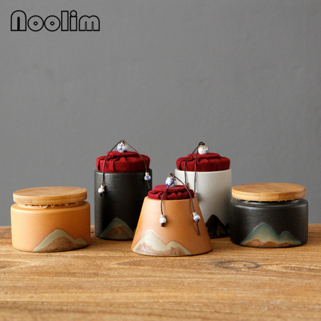 Puszka na herbatę z kreatywną ceramiką - mała, przenośna i podróżna - Wianko - 3
