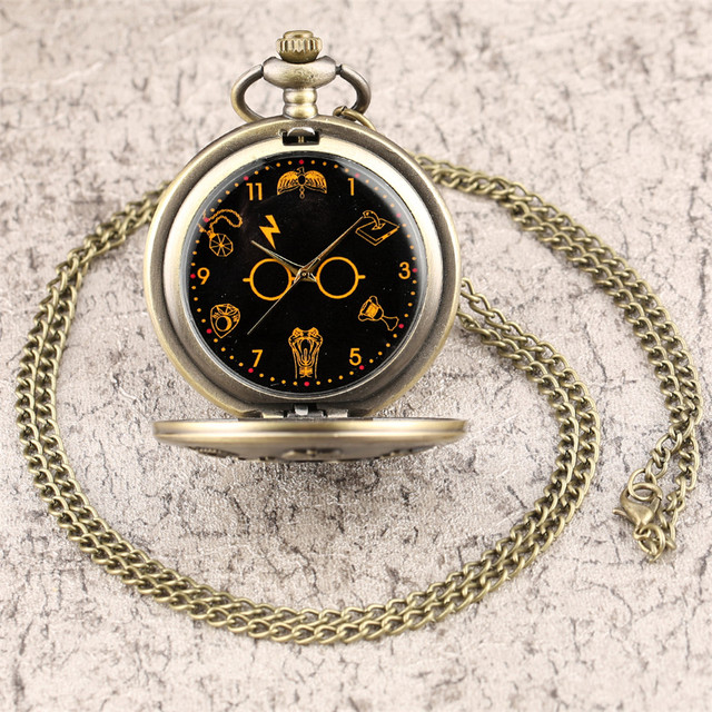Kieszonkowe zegarki kwarcowe Retro z naszyjnikiem Fob - prezenty dla dzieci, mężczyzn i kobiet - Wianko - 9