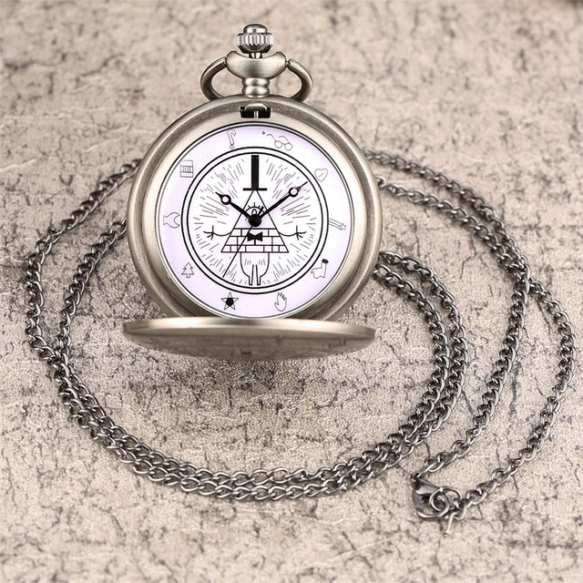 Kieszonkowe zegarki kwarcowe Retro z naszyjnikiem Fob - prezenty dla dzieci, mężczyzn i kobiet - Wianko - 31