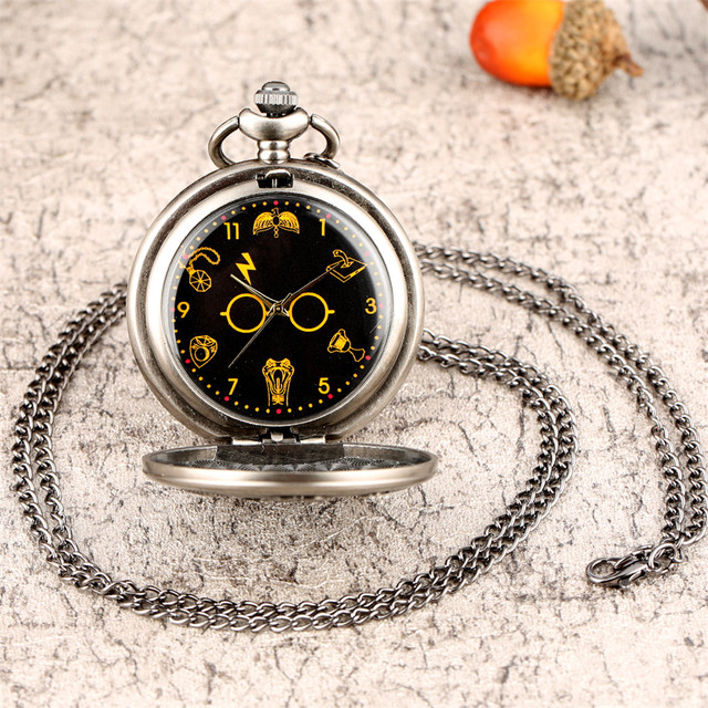 Kieszonkowe zegarki kwarcowe Retro z naszyjnikiem Fob - prezenty dla dzieci, mężczyzn i kobiet - Wianko - 15