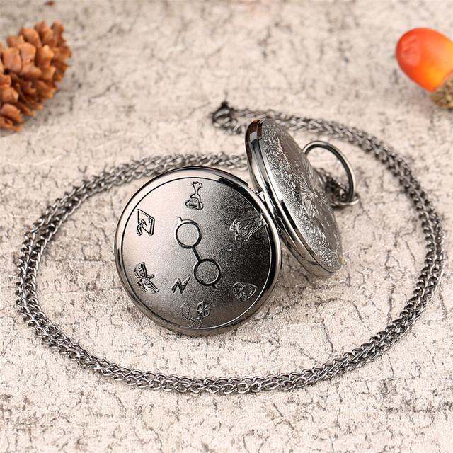 Kieszonkowe zegarki kwarcowe Retro z naszyjnikiem Fob - prezenty dla dzieci, mężczyzn i kobiet - Wianko - 11