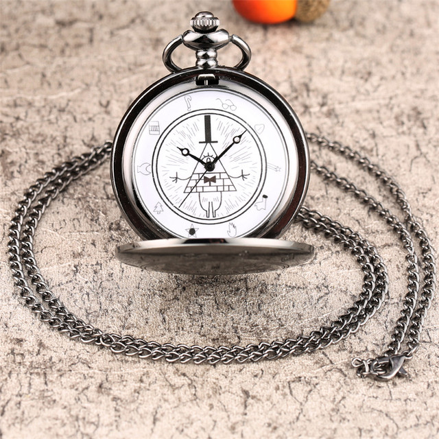 Kieszonkowe zegarki kwarcowe Retro z naszyjnikiem Fob - prezenty dla dzieci, mężczyzn i kobiet - Wianko - 28