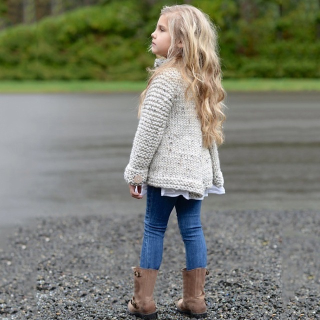 Sweter zimowy dla dziewczynki: śliczna kurtka z kapturem i szalikiem w kolorze cukierków, rozmiar 2-5 lat - Wianko - 6