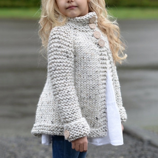 Sweter zimowy dla dziewczynki: śliczna kurtka z kapturem i szalikiem w kolorze cukierków, rozmiar 2-5 lat - Wianko - 7
