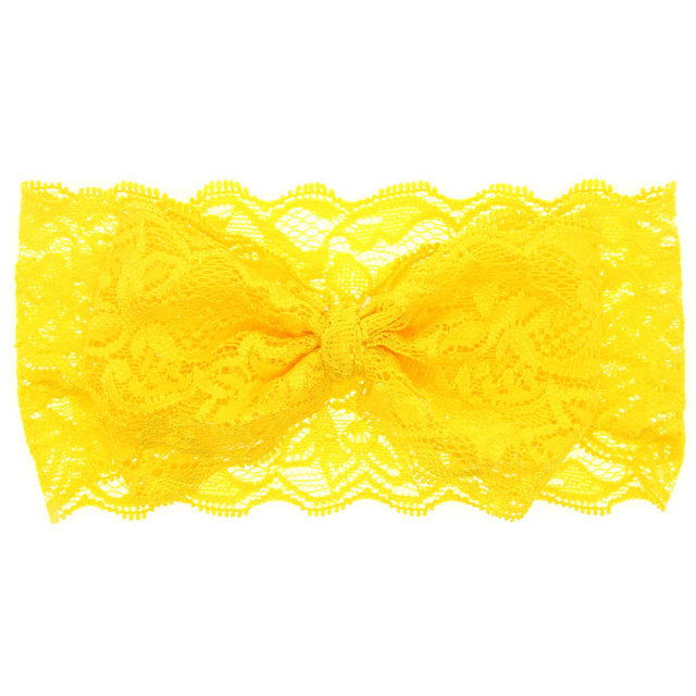 Opaska na głowę dla dzieci - Hairband Bow w kwiatowe wzory - różne kolory - Wianko - 11