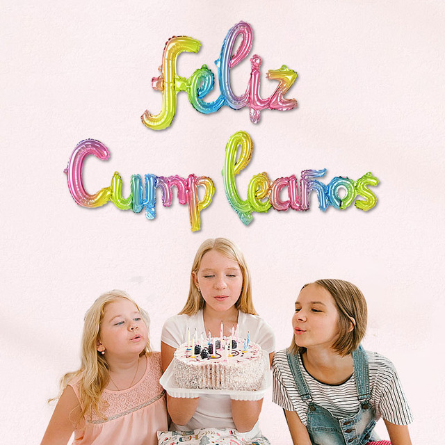 Zestaw dekoracyjnych foliowych balonów Feliz Cumpleaños - Baby Shower Boy i dziewczęce LOL - idealne na imprezę urodzinową i do dekoracji wnętrz - Wianko - 16