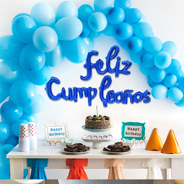 Zestaw dekoracyjnych foliowych balonów Feliz Cumpleaños - Baby Shower Boy i dziewczęce LOL - idealne na imprezę urodzinową i do dekoracji wnętrz - Wianko - 15