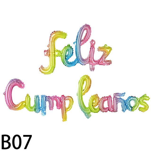 Zestaw dekoracyjnych foliowych balonów Feliz Cumpleaños - Baby Shower Boy i dziewczęce LOL - idealne na imprezę urodzinową i do dekoracji wnętrz - Wianko - 11