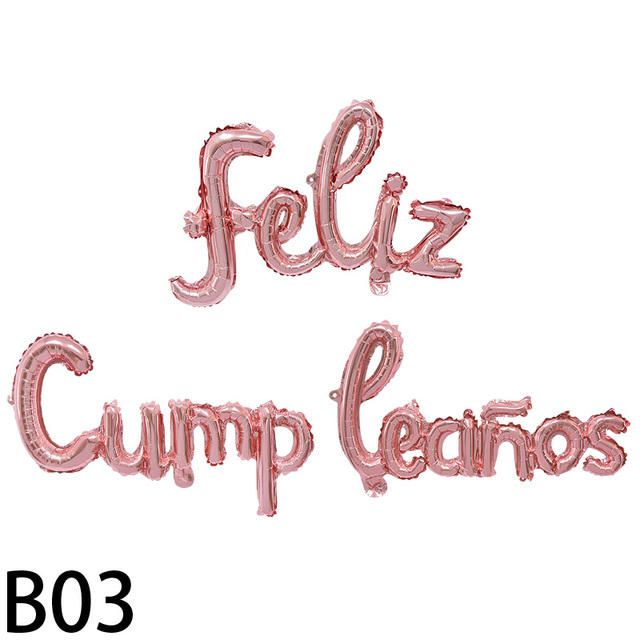 Zestaw dekoracyjnych foliowych balonów Feliz Cumpleaños - Baby Shower Boy i dziewczęce LOL - idealne na imprezę urodzinową i do dekoracji wnętrz - Wianko - 7