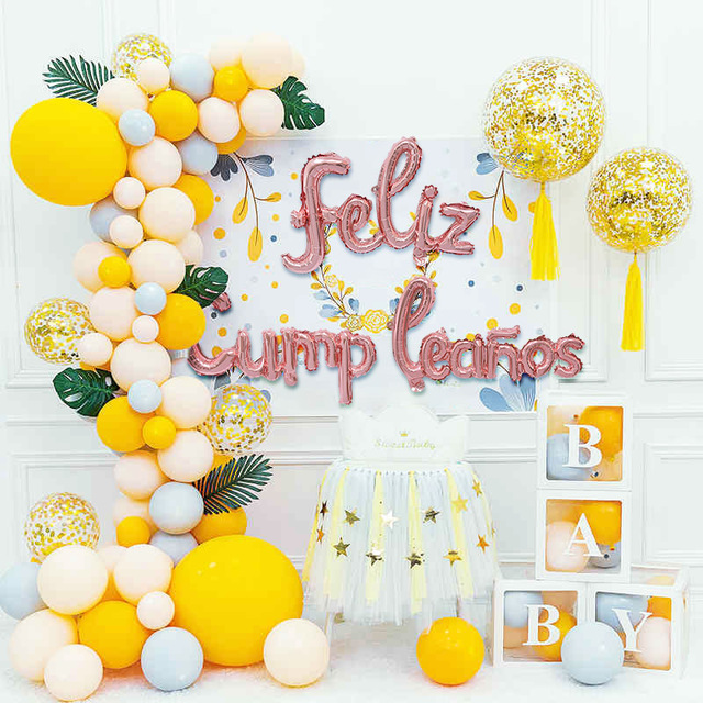 Zestaw dekoracyjnych foliowych balonów Feliz Cumpleaños - Baby Shower Boy i dziewczęce LOL - idealne na imprezę urodzinową i do dekoracji wnętrz - Wianko - 13