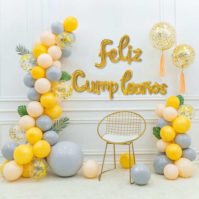 Zestaw dekoracyjnych foliowych balonów Feliz Cumpleaños - Baby Shower Boy i dziewczęce LOL - idealne na imprezę urodzinową i do dekoracji wnętrz - Wianko - 12