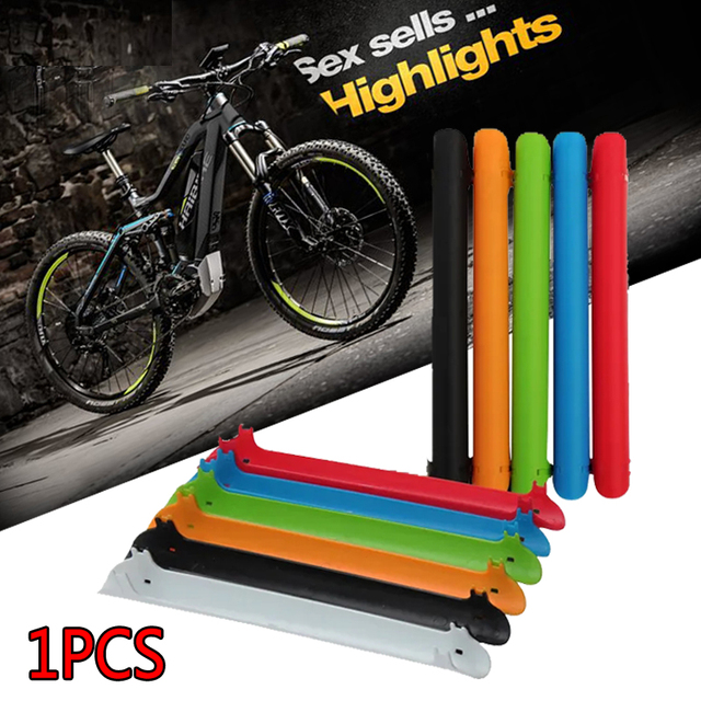 1 szt. Kolor ABS plastikowy łańcuch rowerowy straż Protector rowerowy ochraniacz ramy łańcuch rowerowy stay Guard akcesoria rowerowe urządzenie - Wianko - 1