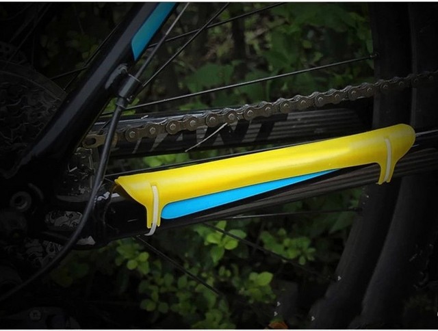 1 szt. Kolor ABS plastikowy łańcuch rowerowy straż Protector rowerowy ochraniacz ramy łańcuch rowerowy stay Guard akcesoria rowerowe urządzenie - Wianko - 3