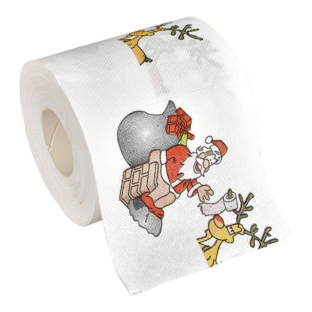 Kolorowa korona renifera dla kuchni i toalety - święty Mikołaj, prezenty, ozdoby noworoczne, dom - Wianko - 3
