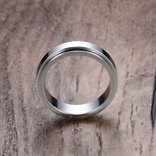 Personalizowany pierścień Spinner ze spersonalizowanym grawerowaniem, kolor złoty i srebrny, stal nierdzewna - Wianko - 15