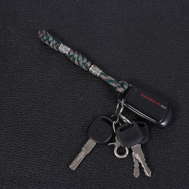 Brelok DIY Rune: 15cm ręcznie tkana lina, koraliki na szczęście, klucz-nóż, smycze brelok do kluczyków samochodu i survivalowe akcesoria - Wianko - 10