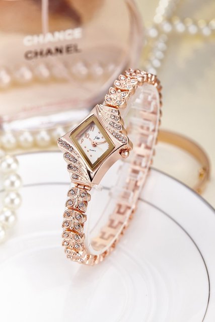 Zegarek damski 2021 Rhinestone z bransoletką ze stali nierdzewnej, kwarcowy luksusowy modowy zegarek sukienka - Wianko - 12