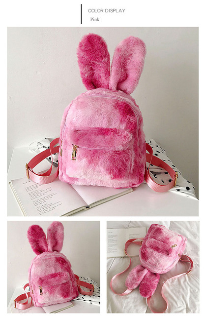 Plecak pluszowy z uszami królika - Wianko - 24