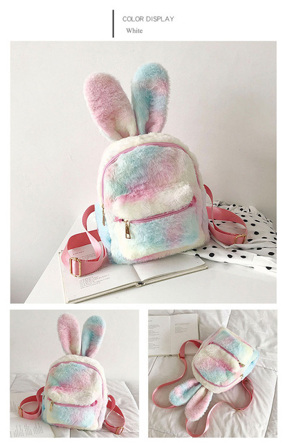 Plecak pluszowy z uszami królika - Wianko - 23