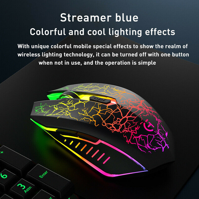 Przenośna bezprzewodowa mysz do gier Pohiks, ergonomiczna, optyczna, podświetlana RGB, ładowalna, na komputer stacjonarny i laptopa - Wianko - 7