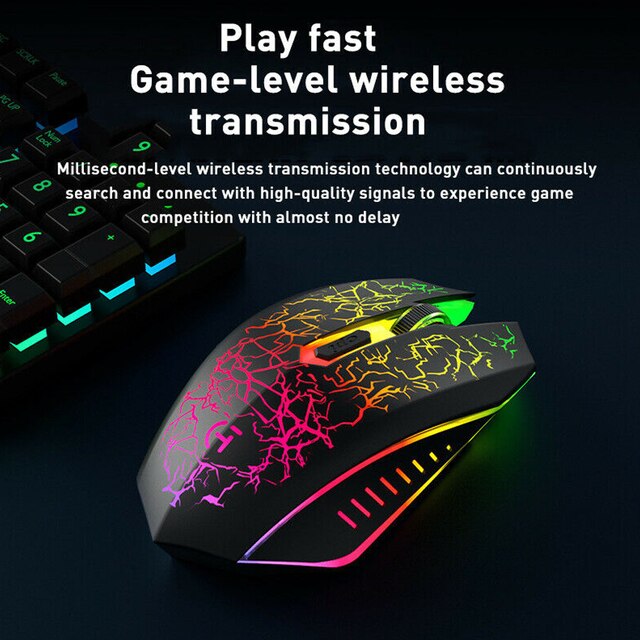 Przenośna bezprzewodowa mysz do gier Pohiks, ergonomiczna, optyczna, podświetlana RGB, ładowalna, na komputer stacjonarny i laptopa - Wianko - 3