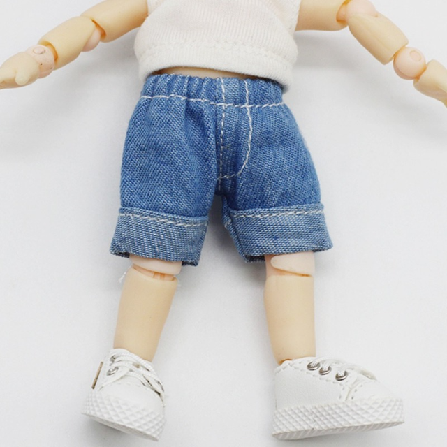 Spodnie dżinsowe dla lalki BJD i Obitsu11 - Akcesoria dla lalek - Wianko - 3