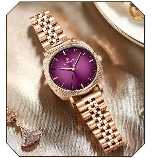 Damski zegarek kwarcowy luksusowej marki ze stalą nierdzewną - idealny prezent dla żony czy przyjaciółki - Wianko - 12