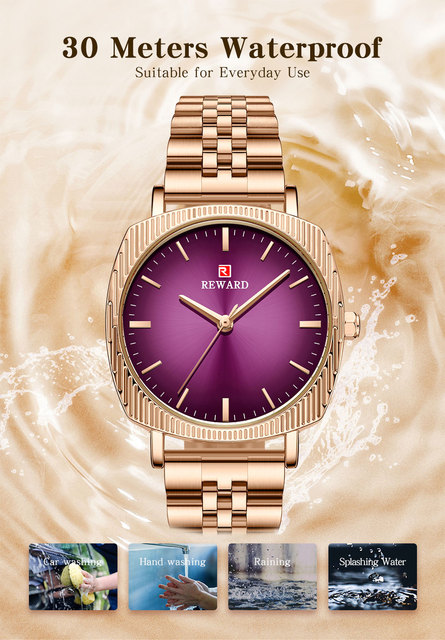 Damski zegarek kwarcowy luksusowej marki ze stalą nierdzewną - idealny prezent dla żony czy przyjaciółki - Wianko - 7