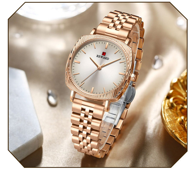 Damski zegarek kwarcowy luksusowej marki ze stalą nierdzewną - idealny prezent dla żony czy przyjaciółki - Wianko - 14