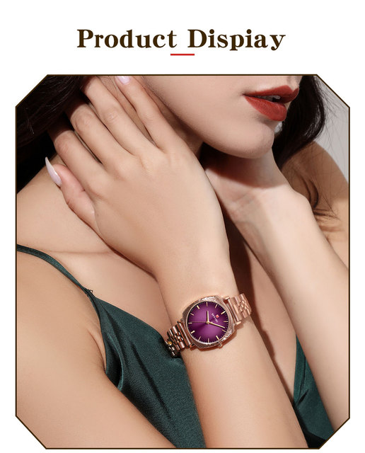 Damski zegarek kwarcowy luksusowej marki ze stalą nierdzewną - idealny prezent dla żony czy przyjaciółki - Wianko - 11