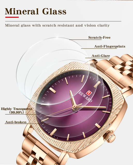 Damski zegarek kwarcowy luksusowej marki ze stalą nierdzewną - idealny prezent dla żony czy przyjaciółki - Wianko - 9