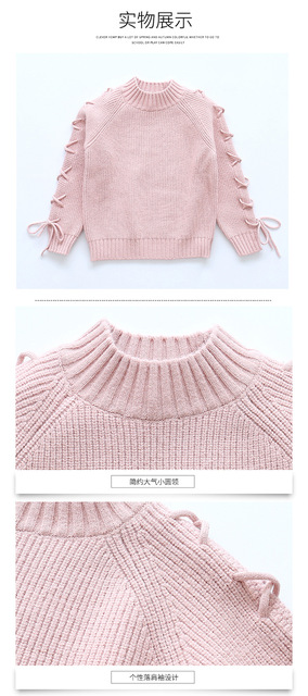 Dziewczęce swetry zimowe 2019 w 2 kolorach (4-15 lat) - Wianko - 9
