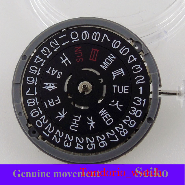 Automatyczny zegarek NH35/NH36 wysokiej jakości z datą i dniem, czarno-biała tarcza, wymiana baterii - Wianko - 13