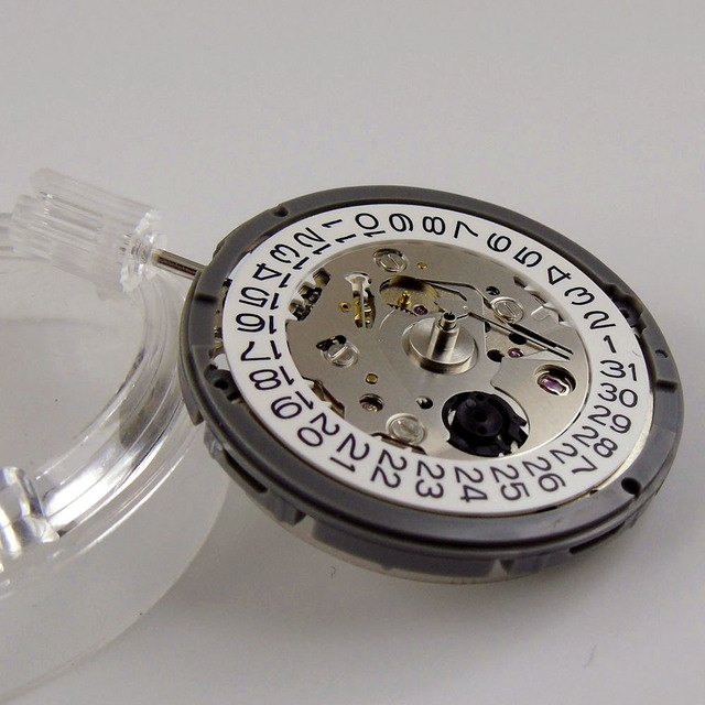 Automatyczny zegarek NH35/NH36 wysokiej jakości z datą i dniem, czarno-biała tarcza, wymiana baterii - Wianko - 11
