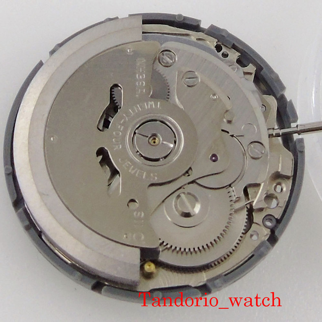 Automatyczny zegarek NH35/NH36 wysokiej jakości z datą i dniem, czarno-biała tarcza, wymiana baterii - Wianko - 12