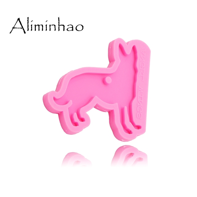 Formy do ciast: Błyszczący pies - 6 różnych kształtów, silikonowe DIY formy epoksydowe żywicy - Wianko - 7