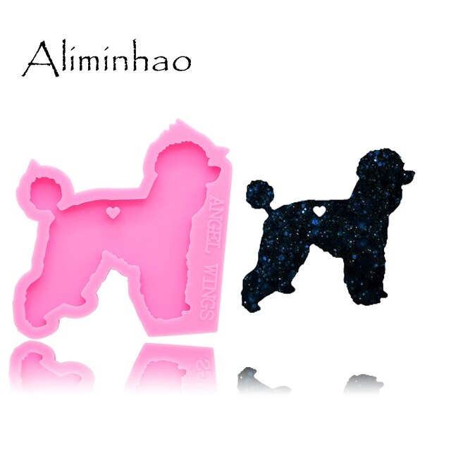 Formy do ciast: Błyszczący pies - 6 różnych kształtów, silikonowe DIY formy epoksydowe żywicy - Wianko - 18