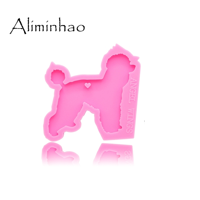 Formy do ciast: Błyszczący pies - 6 różnych kształtów, silikonowe DIY formy epoksydowe żywicy - Wianko - 19