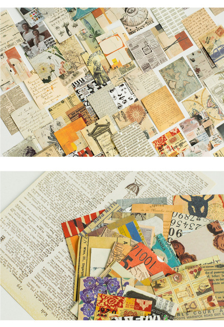 Vintage Journaling Diy Scrapbooking - 165 arkuszy papierowego materiału w stylu retro z kwiatami i listami do samodzielnej twórczości - Wianko - 10