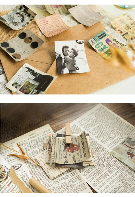 Vintage Journaling Diy Scrapbooking - 165 arkuszy papierowego materiału w stylu retro z kwiatami i listami do samodzielnej twórczości - Wianko - 11