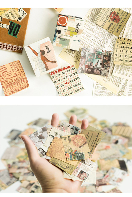 Vintage Journaling Diy Scrapbooking - 165 arkuszy papierowego materiału w stylu retro z kwiatami i listami do samodzielnej twórczości - Wianko - 8