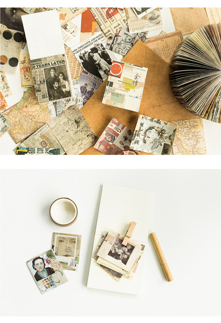 Vintage Journaling Diy Scrapbooking - 165 arkuszy papierowego materiału w stylu retro z kwiatami i listami do samodzielnej twórczości - Wianko - 9