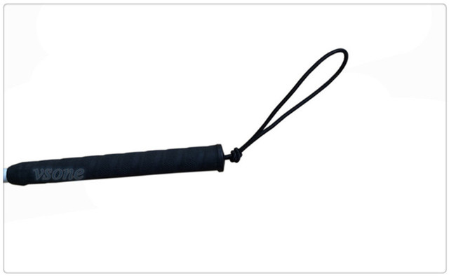 Składana trzcina dla niewidomych z czarną rękojeścią, 105-155 cm, aluminium (5 sekcji) - Wianko - 6