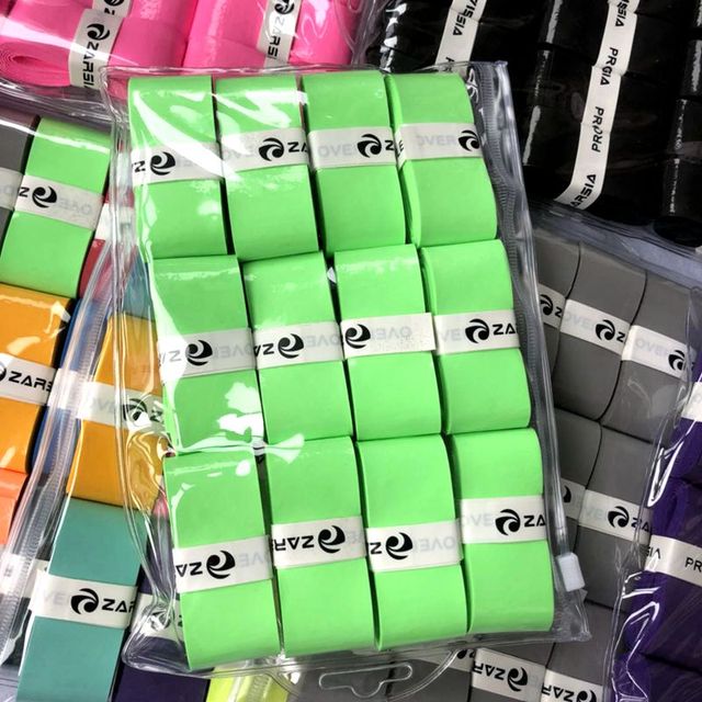Opaski do rakiet tenisowych i paletki do badmintona: 12 sztuk multicolor lepkich tenisowych uchwytów - Wianko - 7