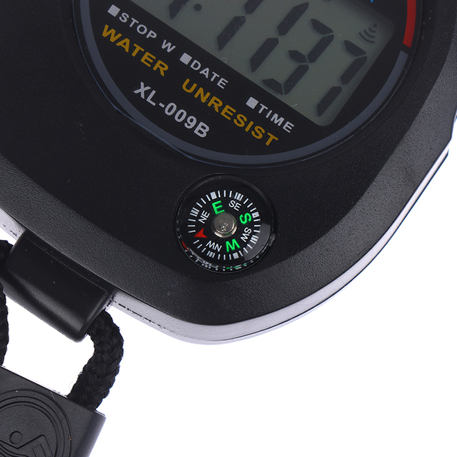 Sportowy zegarek cyfrowy chronograf LCD z wodoszczelnym stoperem czasu - Wianko - 6