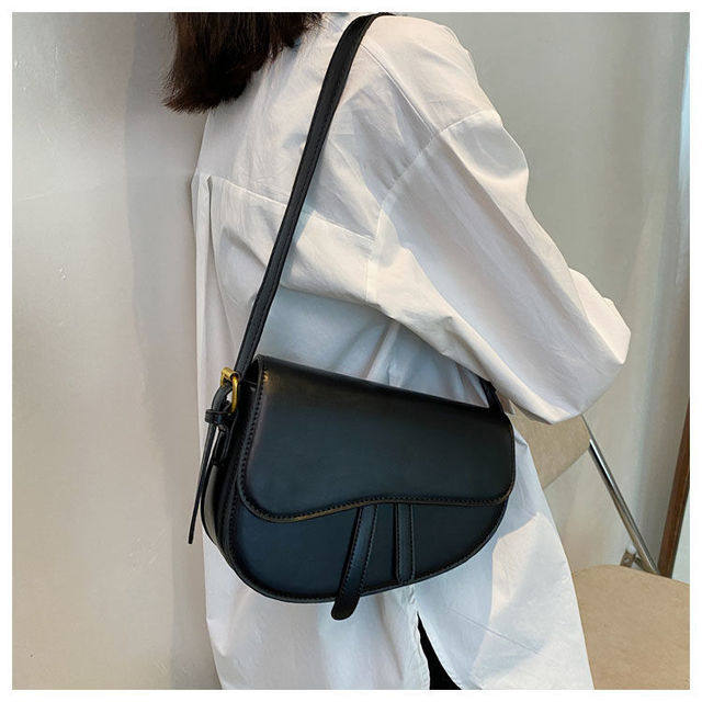 Skórzana torebka listonoszka na ramię dla kobiet w brązowym kolorze - Trend 2021 luksusowy projektant - Wianko - 12